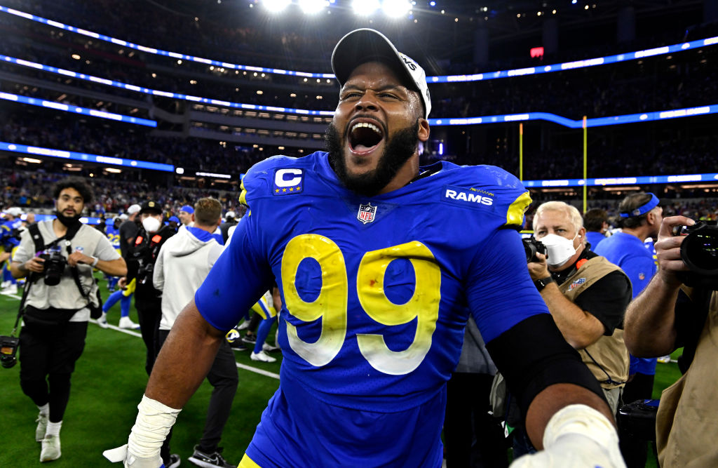 Los Angeles Rams defeat the San Francisco 49ers 20-17 during a NFC championship football game at SoFi Stadium